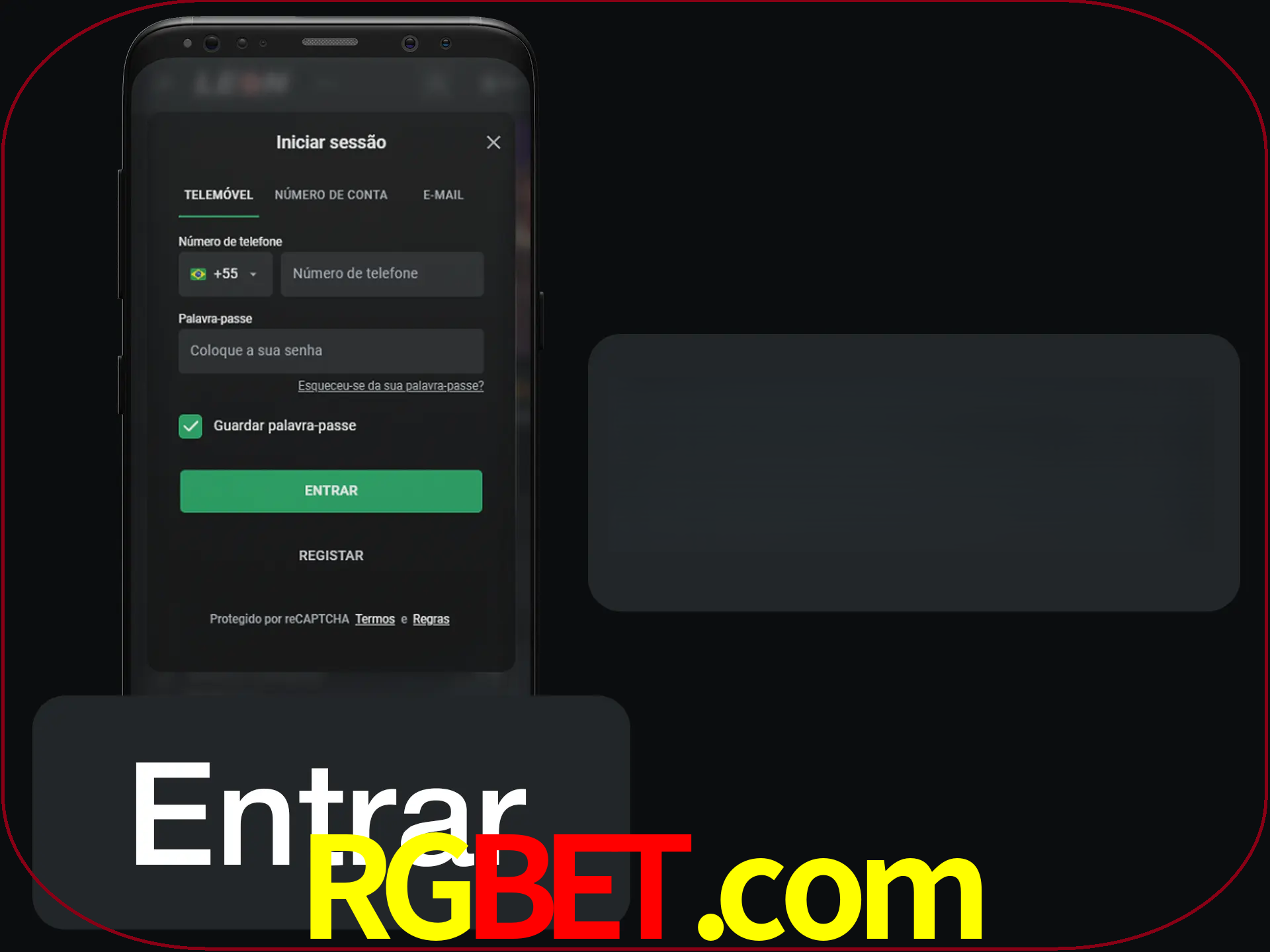 Faça o login para começar a apostar e jogar no cassino.